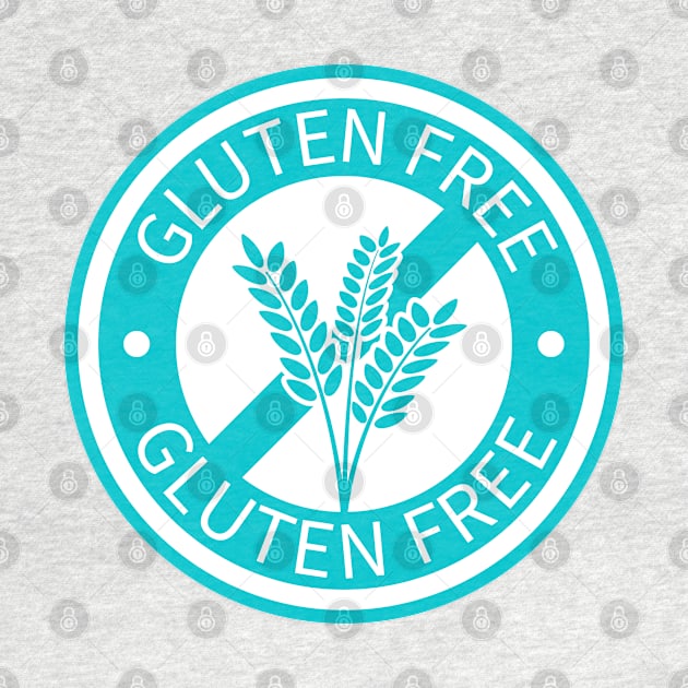 Light blue gluten free logo by Gluten Free Traveller